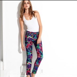 Joe’s Jeans Psychedelic Floral Skinny Cords 32